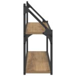 vidaXL Stenná polica Nástenná montáž Dub artisan 80 x 21 x 51 cm – Obrázok 5