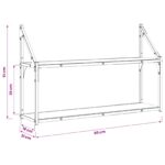 vidaXL Stenná polica Nástenná montáž Dub artisan 80 x 21 x 51 cm – Obrázok 7