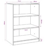 vidaXL Šatná skriňa s poličkou Staré drevo 77 x 48 x 102 cm PB – Obrázok 6