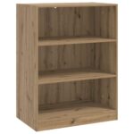 vidaXL Šatná skriňa s poličkou Dub artisan 77 x 48 x 102 cm PB – Obrázok 2
