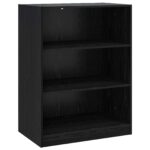 vidaXL Šatná skriňa s poličkou Čierny dub 77 x 48 x 102 cm PB