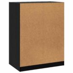 vidaXL Šatná skriňa s poličkou Čierny dub 77 x 48 x 102 cm PB – Obrázok 4