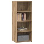 vidaXL Highboard Dub artisan 50 x 41 x 124 cm Kompozitné drevo – Obrázok 3