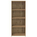 vidaXL Highboard Dub artisan 50 x 41 x 124 cm Kompozitné drevo – Obrázok 4