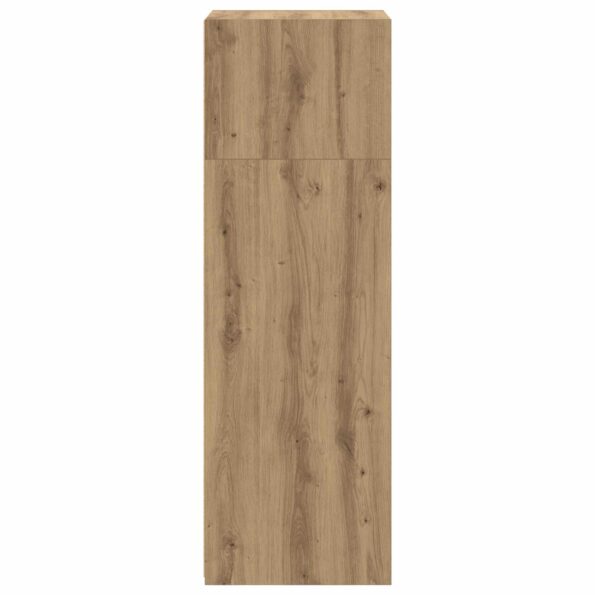 vidaXL Highboard Dub artisan 50 x 41 x 124 cm Kompozitné drevo – Obrázok 5
