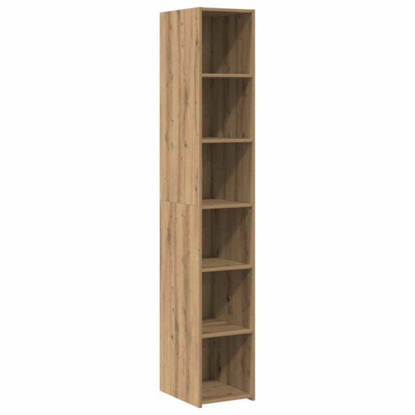 vidaXL Highboard Dub artisan 30 x 41 x 185 cm Kompozitné drevo – Obrázok 2