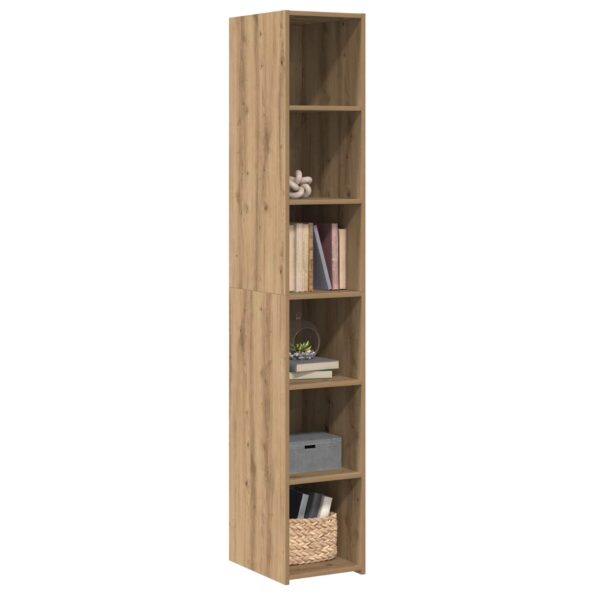 vidaXL Highboard Dub artisan 30 x 41 x 185 cm Kompozitné drevo – Obrázok 3