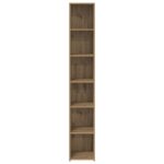vidaXL Highboard Dub artisan 30 x 41 x 185 cm Kompozitné drevo – Obrázok 4