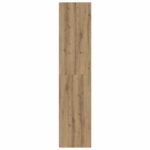 vidaXL Highboard Dub artisan 30 x 41 x 185 cm Kompozitné drevo – Obrázok 5