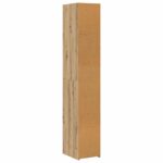 vidaXL Highboard Dub artisan 30 x 41 x 185 cm Kompozitné drevo – Obrázok 6