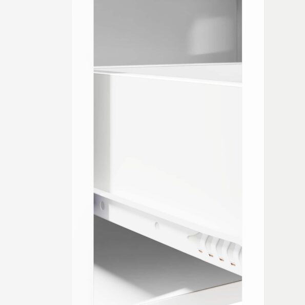 vidaXL Nočné stolíky Biela 40 x 30 x 60 cm Kompozitné drevo – Obrázok 8