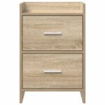 vidaXL Nočné stolíky Dub sonoma 40 x 30 x 60 cm Kompozitné drevo – Obrázok 4
