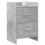 vidaXL Nočné stolíky 2 pcs Betónovo sivá 40 x 30 x 60 cm – Obrázok 2