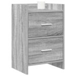 vidaXL Nočné stolíky 2 pcs Sivý Sonoma 40 x 30 x 60 cm – Obrázok 2