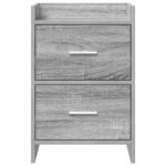 vidaXL Nočné stolíky 2 pcs Sivý Sonoma 40 x 30 x 60 cm – Obrázok 4