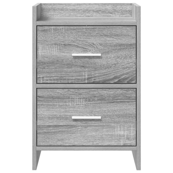 vidaXL Nočné stolíky 2 pcs Sivý Sonoma 40 x 30 x 60 cm – Obrázok 4