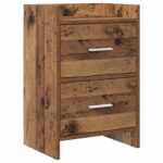vidaXL Nočné stolíky Staré drevo 40 x 30 x 60 cm Kompozitné drevo