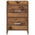 vidaXL Nočné stolíky Staré drevo 40 x 30 x 60 cm Kompozitné drevo – Obrázok 4