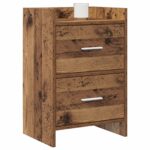 vidaXL Nočné stolíky 2 pcs Staré drevo 40 x 30 x 60 cm – Obrázok 2