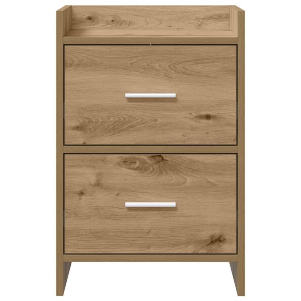 vidaXL Nočné stolíky Dub artisan 40 x 30 x 60 cm Kompozitné drevo – Obrázok 4