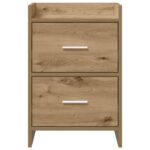 vidaXL Nočné stolíky 2 pcs Dub artisan 40 x 30 x 60 cm – Obrázok 4