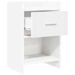 vidaXL Nočné stolíky Biela 40 x 30 x 60 cm Kompozitné drevo – Obrázok 3