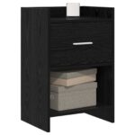 vidaXL Nočné stolíky 2 pcs Čierny dub 40 x 30 x 60 cm Kompozitné drevo – Obrázok 2