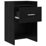 vidaXL Nočné stolíky 2 pcs Čierny dub 40 x 30 x 60 cm Kompozitné drevo – Obrázok 3