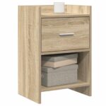 vidaXL Nočné stolíky Dub sonoma 40 x 30 x 60 cm Kompozitné drevo – Obrázok 2