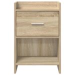 vidaXL Nočné stolíky 2 pcs Dub sonoma 40 x 30 x 60 cm Kompozitné drevo – Obrázok 4