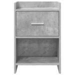 vidaXL Nočné stolíky 2 pcs Betónovo sivá 40 x 30 x 60 cm – Obrázok 4