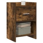 vidaXL Nočné stolíky Dymový dub 40 x 30 x 60 cm Kompozitné drevo – Obrázok 2