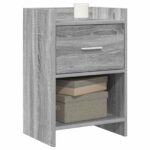 vidaXL Nočné stolíky 2 pcs Sivý Sonoma 40 x 30 x 60 cm – Obrázok 2