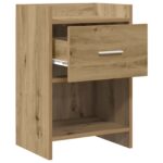 vidaXL Nočné stolíky 2 pcs Dub artisan 40 x 30 x 60 cm – Obrázok 3