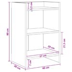 vidaXL Nočné stolíky Dub sonoma 40 x 30 x 60 cm Kompozitné drevo – Obrázok 5