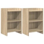 vidaXL Nočné stolíky 2 pcs Dub sonoma 40 x 30 x 60 cm Kompozitné drevo