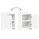 vidaXL Nočné stolíky 2 pcs Biela 40 x 30 x 60 cm Kompozitné drevo – Obrázok 7