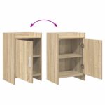vidaXL Nočné stolíky Dub sonoma 40 x 30 x 60 cm Kompozitné drevo – Obrázok 7