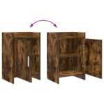 vidaXL Nočné stolíky Dymový dub 40 x 30 x 60 cm Kompozitné drevo – Obrázok 7
