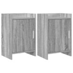 vidaXL Nočné stolíky 2 pcs Sivý Sonoma 40 x 30 x 60 cm