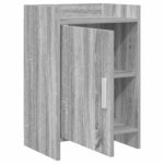 vidaXL Nočné stolíky 2 pcs Sivý Sonoma 40 x 30 x 60 cm – Obrázok 3