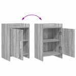 vidaXL Nočné stolíky 2 pcs Sivý Sonoma 40 x 30 x 60 cm – Obrázok 7