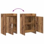 vidaXL Nočné stolíky Staré drevo 40 x 30 x 60 cm Kompozitné drevo – Obrázok 7