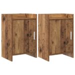 vidaXL Nočné stolíky 2 pcs Staré drevo 40 x 30 x 60 cm