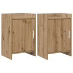 vidaXL Nočné stolíky 2 pcs Dub artisan 40 x 30 x 60 cm