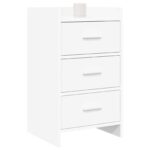vidaXL Nočné stolíky Biela 40 x 36 x 70 cm Kompozitné drevo – Obrázok 2