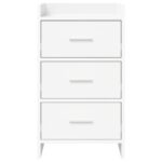 vidaXL Nočné stolíky Biela 40 x 36 x 70 cm Kompozitné drevo – Obrázok 4