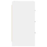 vidaXL Nočné stolíky Biela 40 x 36 x 70 cm Kompozitné drevo – Obrázok 5