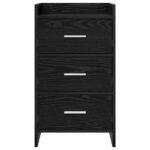 vidaXL Nočné stolíky Čierny dub 40 x 36 x 70 cm Kompozitné drevo – Obrázok 4