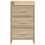 vidaXL Nočné stolíky Dub sonoma 40 x 36 x 70 cm Kompozitné drevo – Obrázok 4